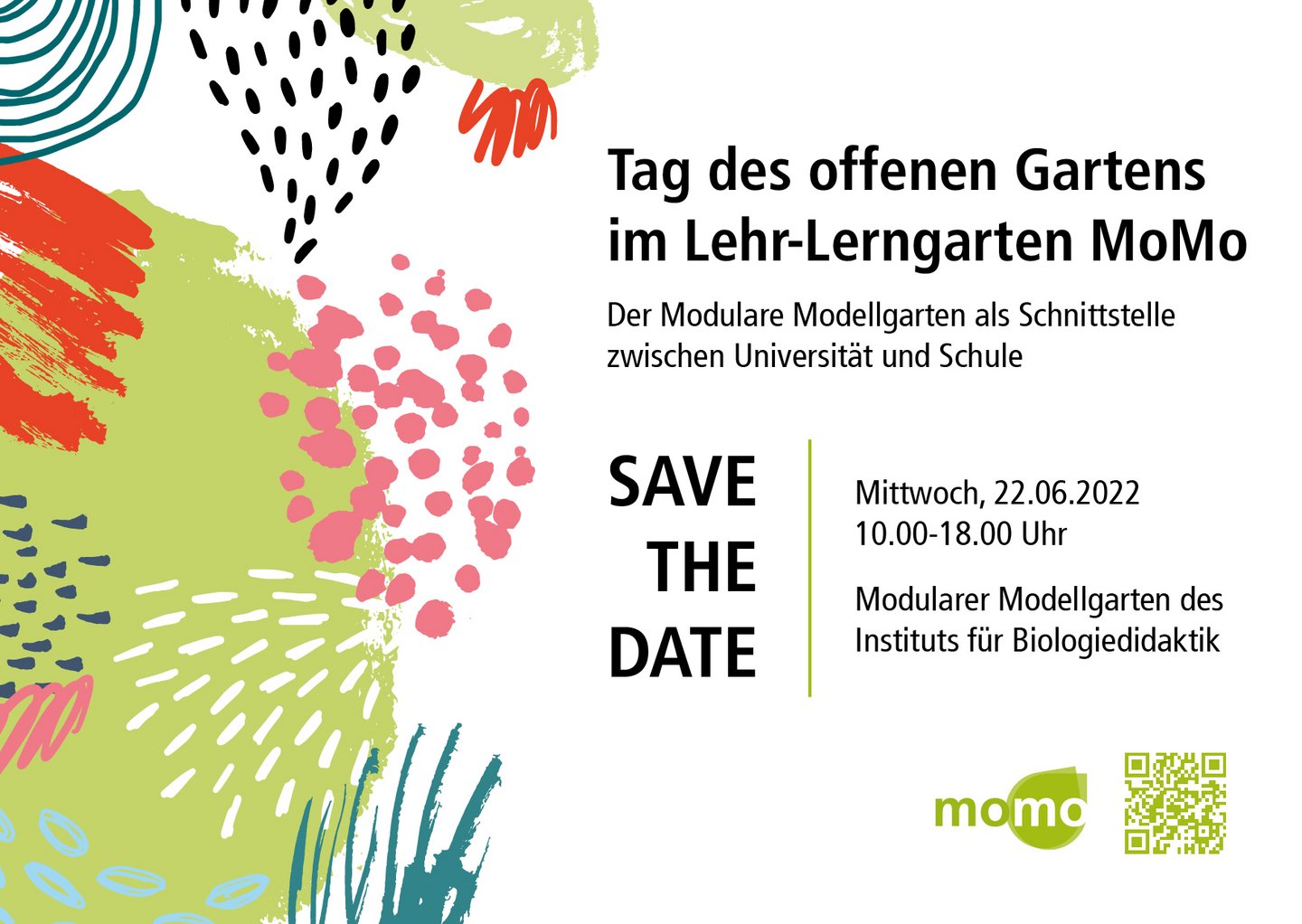 Save The Date: Tag des offenen Gartens im Lehr-Lerngarten MoMo